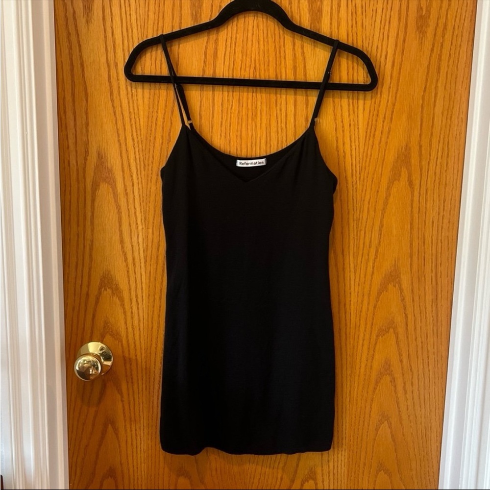 Reformation Black Dress